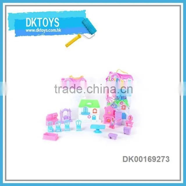 Pink Color Preschool Furniture Set Pretend Play Furniture Toy