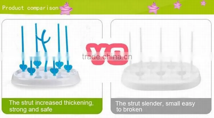 New products durable FDA standard tree shape pp bottle dryer with dust cover