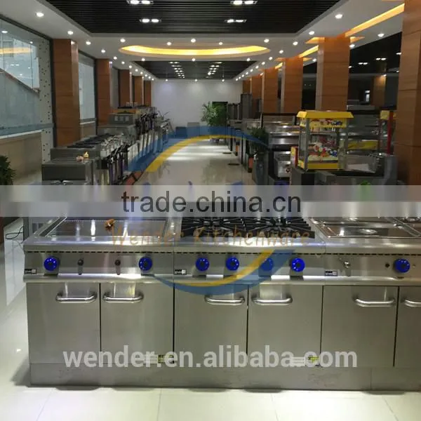 New style stainless steel western commercial restaurant kitchen equipment