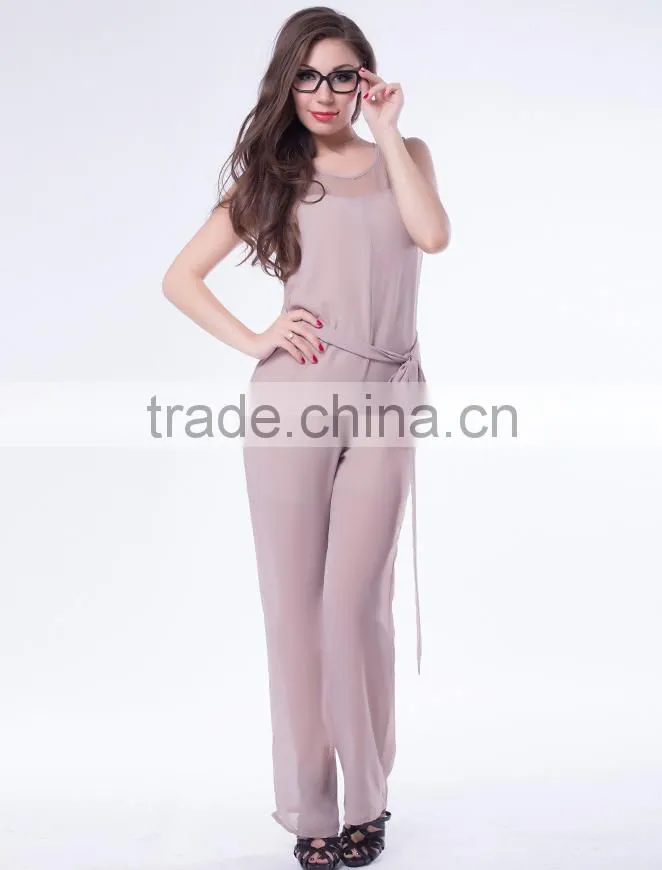 2014 Newest style many colors available custom printing one piece jumpsuit