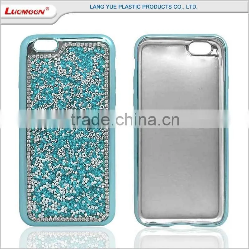 diamond-studded mobile phone case for iphone 5 6 7 se s c plus