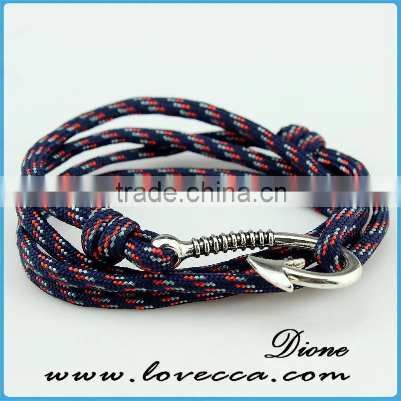 New Fashion Handmade Leather Double Hook Multilayer Factory Price Wholesales Bracelet