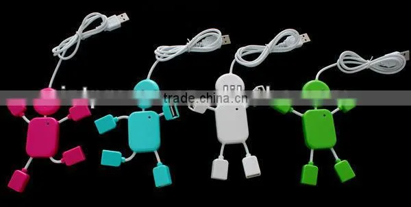 High speed Round shape mini 4 port USB Hub