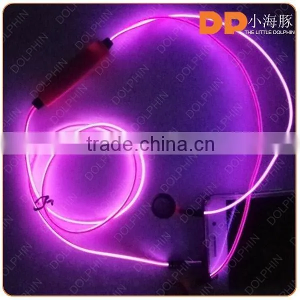 Sport running glowing headphones earbuds supre bass sound earphone led lights