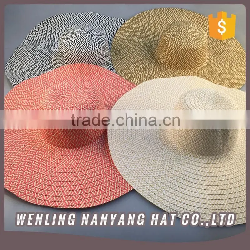 Papper Straw Weaving Hats Crushable Foldable Paper Straw Hats for Women