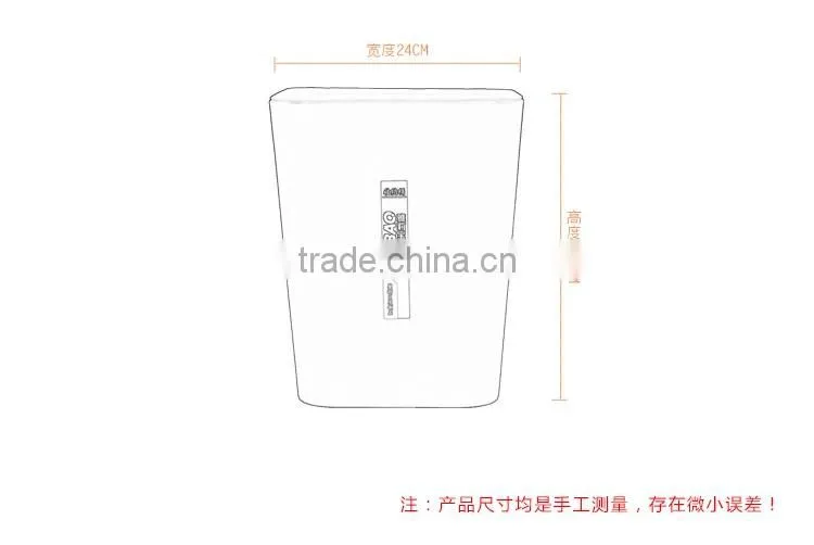 Colorful 24 CM Square Plastic Cheap Trash Can