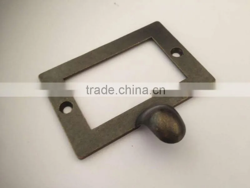 made in China furniture hardware zinc antique business card holder handles