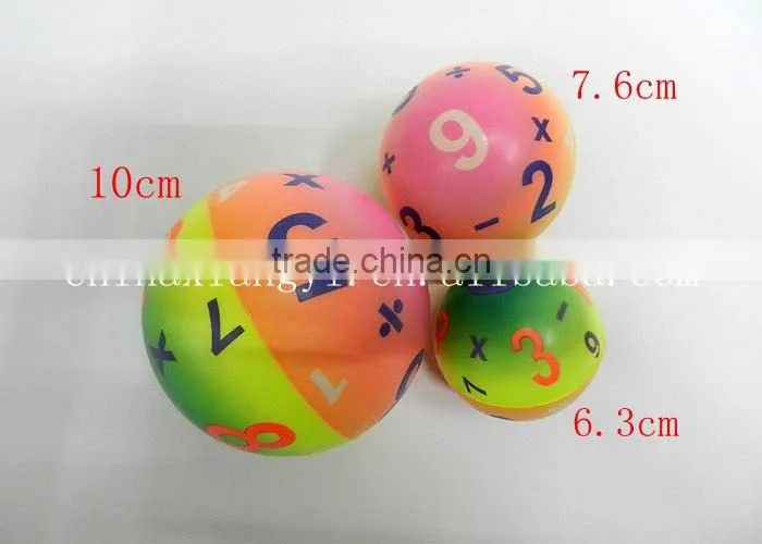 digital PU foam Ball High quality children toy balls Soft anti stress ball