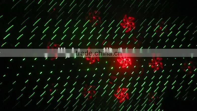Red and Green storm effect pub laser light projector
