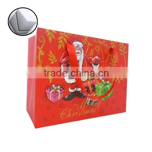 lamination biodegradable popular shopping paper bag promotional gold foil logo