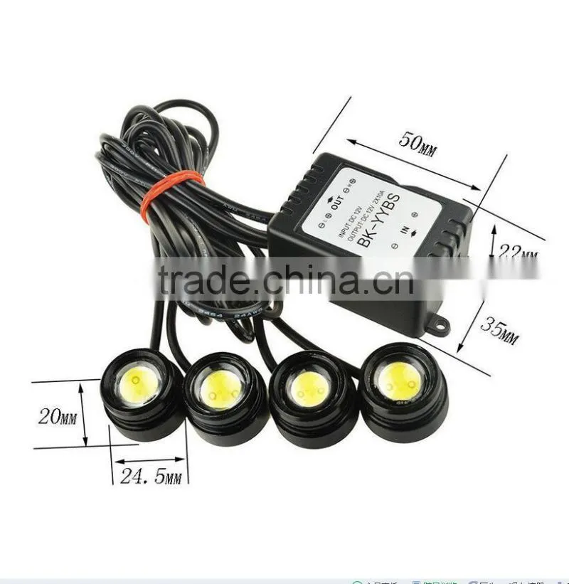 Wireless Remote control 16 Models Strobe Flash Eagle Eye LEDs Car Light Eagle Eye Backup Light Fog Driving Lamp
