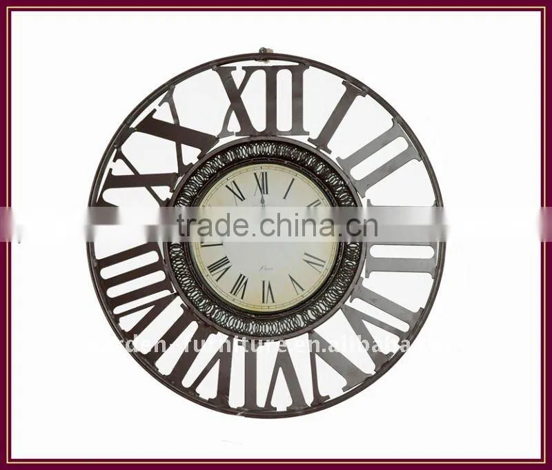 Unique Iron Wall Clock For Home Decoration