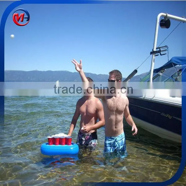 Inflatable Beer Pong Rack/Pool Pong Rack Floating /Beer Pong Set