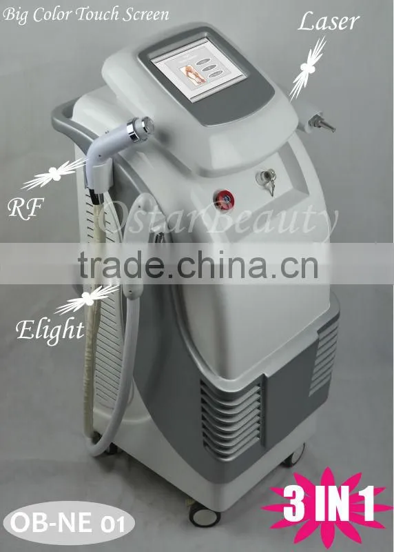 Beauty ipl machine 3 in1 multifunction equipment rf laser