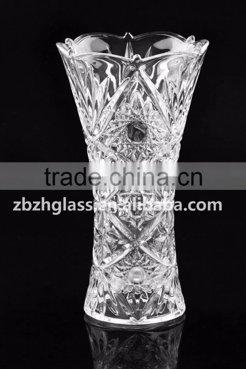Glass Vase clear glass Flowerpot carving glass vase for flower