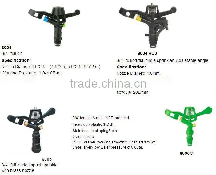 1'' rotary nozzle water irrigation sprinkler