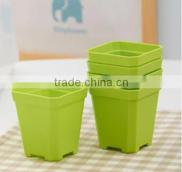 garden flower pot,various size plastic flower pot ,colorful square flower pots