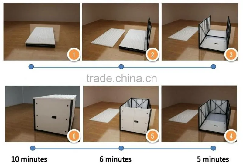 Collapsible container storage shed