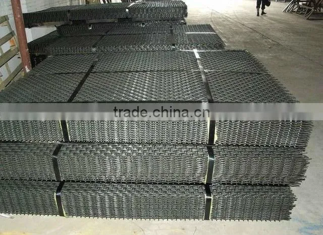 high strength steel crimped wire mesh for Mine