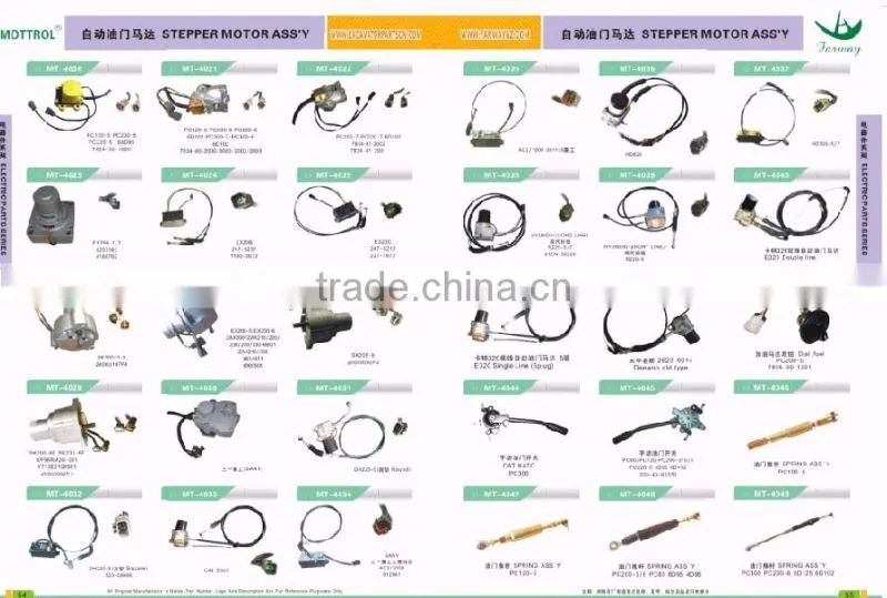PC120-5 throttle motor / stepper motor spring assy