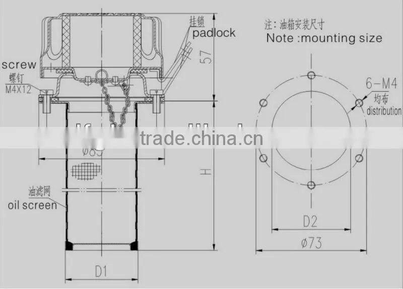 OEM DFFILTRIFactory KLQ-24 Hydraulic Breather Air Filter