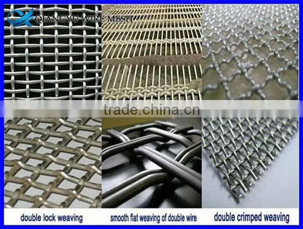 mining sieving crimped wire mesh for stone crusher screen factory