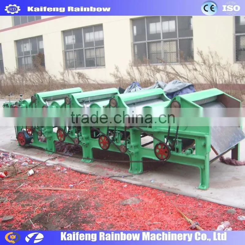 Electrical Manufacture fiber tearing and opening machine Long working life textile tearing machine