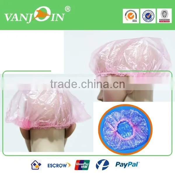 Disposable Clear Waterproof Hat Home Shower Bathing Elastic Cap