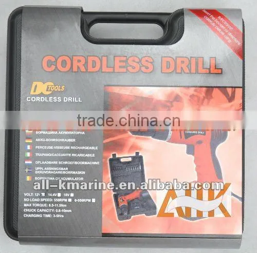 Cordless Drill Drivers c/w Battery Charger and Plastic Case