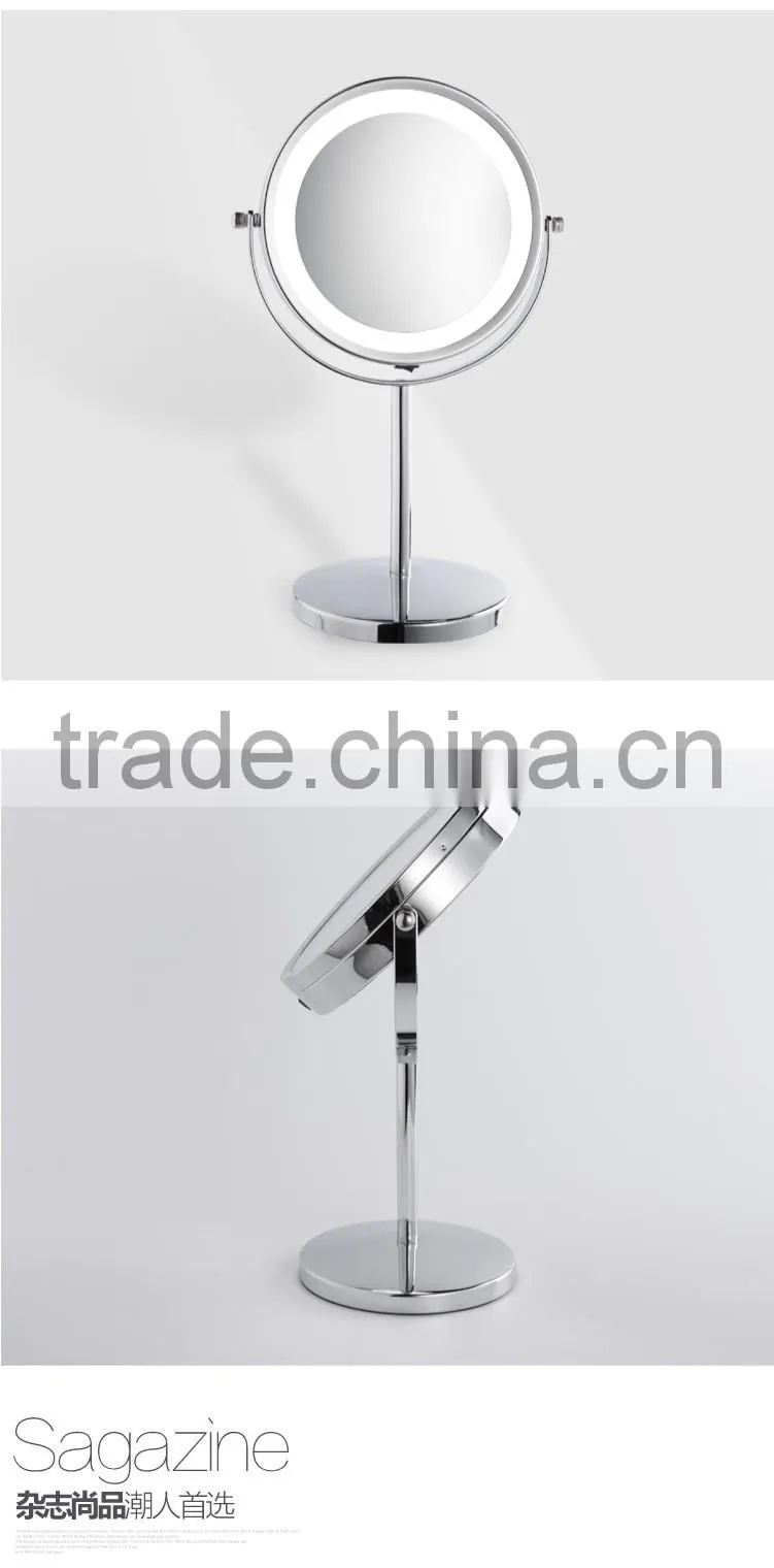 Double Sided Tabletop Magnification LED Makeup Mirror