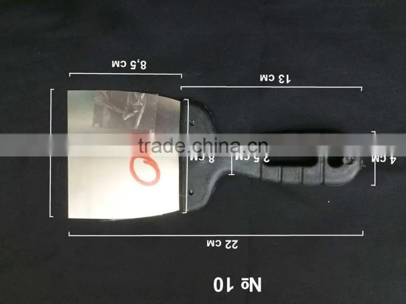 staineless steel spatula putty knife scraper with plastic handle