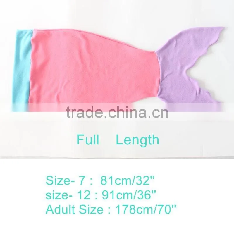 Wholesale Adult/Child/baby Comfortable Soft Mermaid Tail Blanket