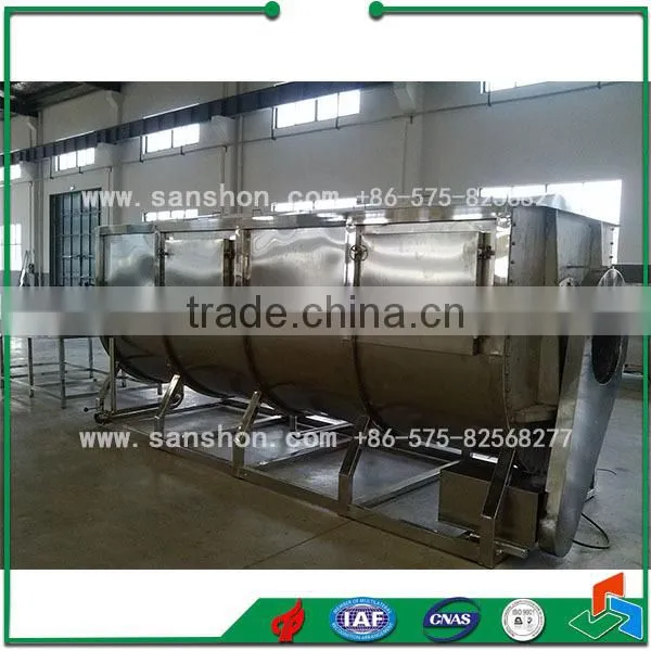 China Vegetable Fruit Steam Spiral Blanching Machine