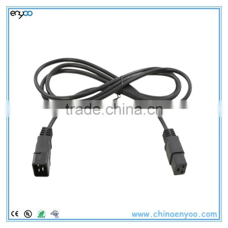 C20 to C19 Power Cord - Black Server Cable
