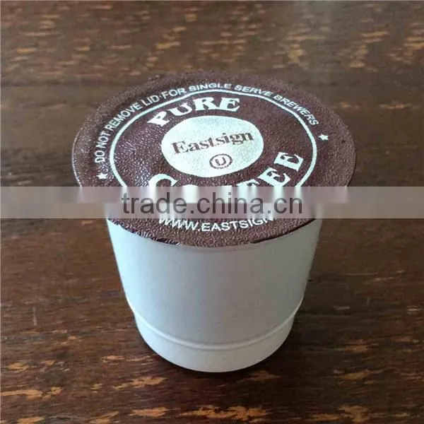 Empty k-cup coffee plastic capsule