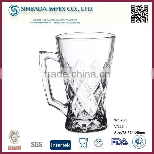 SGS Level KTZB41A, new design wholesale small glass coffee mug with lid