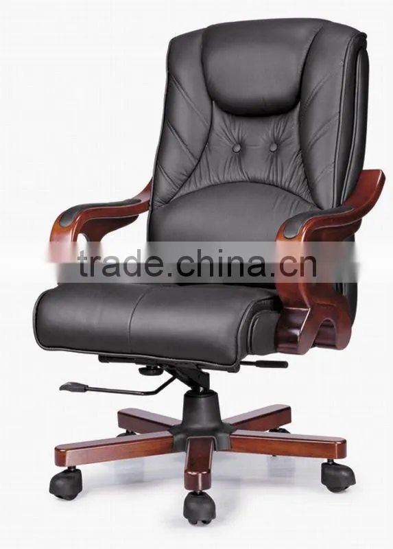 Leather office manager chair 6077