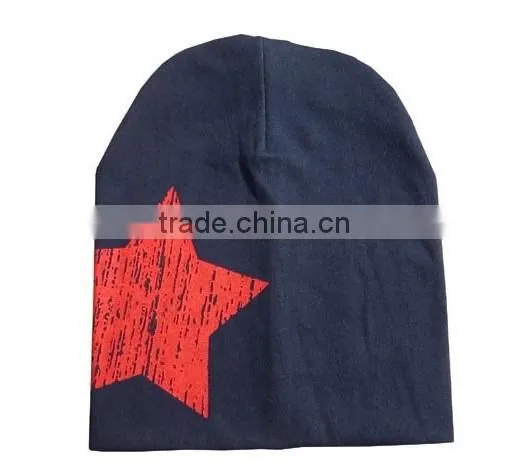 2015 Star Printed New Newborn cotton infant hats Toddler Girl Boy Hat Baby Cap Cute Beanie Cotton Kid Hats 17 Colors