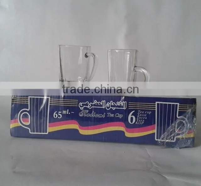 65ml glass Tea cup Tazza Cup
