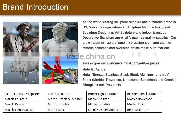 China factory supply stone garden product marble italian garden fountain for sale