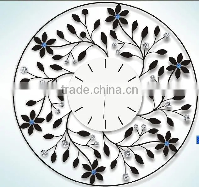 Flower Luxury Wall Clock High Quality(GZH-1)