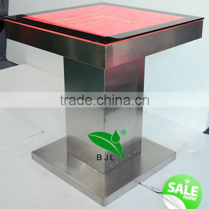 wedding party use square almunium bar counter with lights