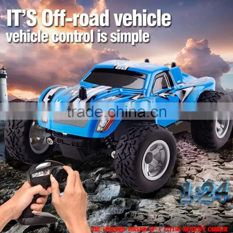 Alibaba Express em Portugues 2.4G 1:24 High Speed RC Monster Truck Children Toys Remote Control Car