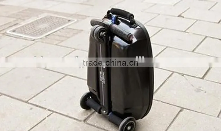 2015 hot selling travel luggage suitcase scooter