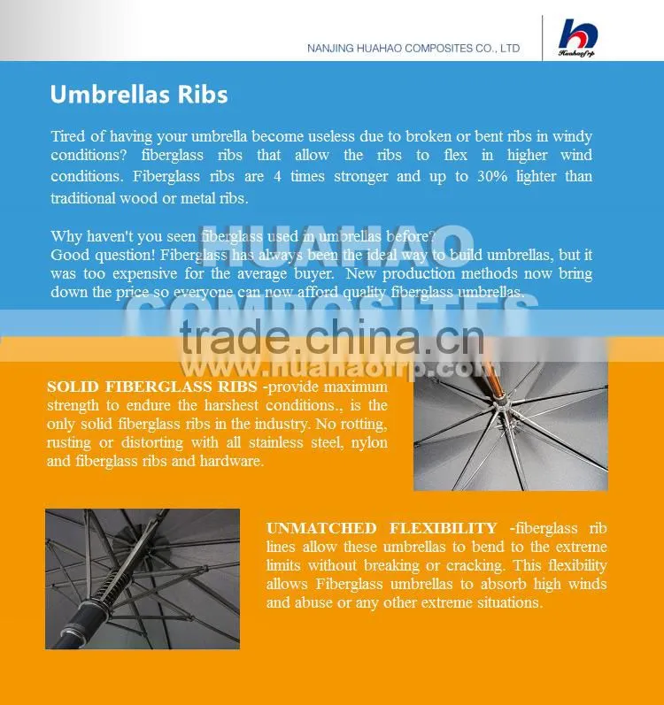 Fiberglass Umbrella Frame