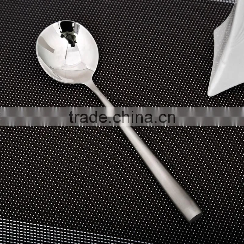 LFGB stainless steel kitchen utensil korea round spoon HT62