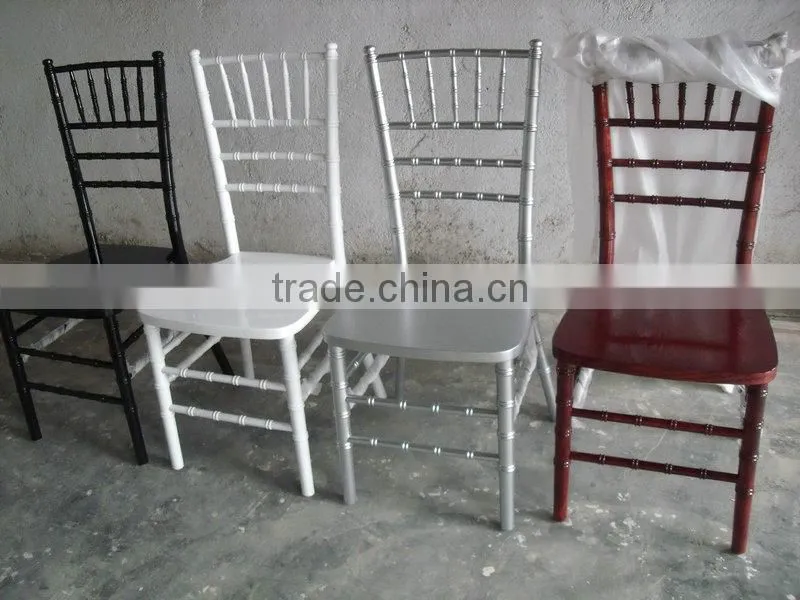 High quality white wood silla tiffany chair white chiavari chair