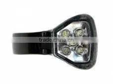 JING YI 5 led Bicycle flashlight lamp,2 mode white light bicycle front Lamp Bicycle front light with holder