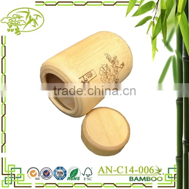 bamboo tea bottle Oriental style mini popular box tea container ECO bamboo tea box