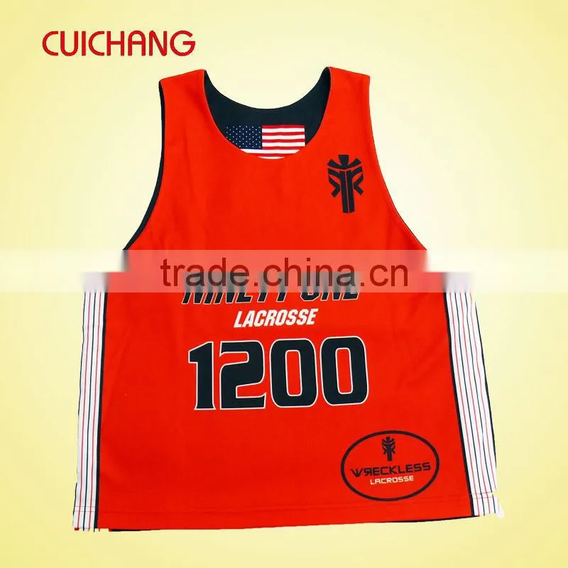 high quanlity yellow color polyester lacrosse jerseys